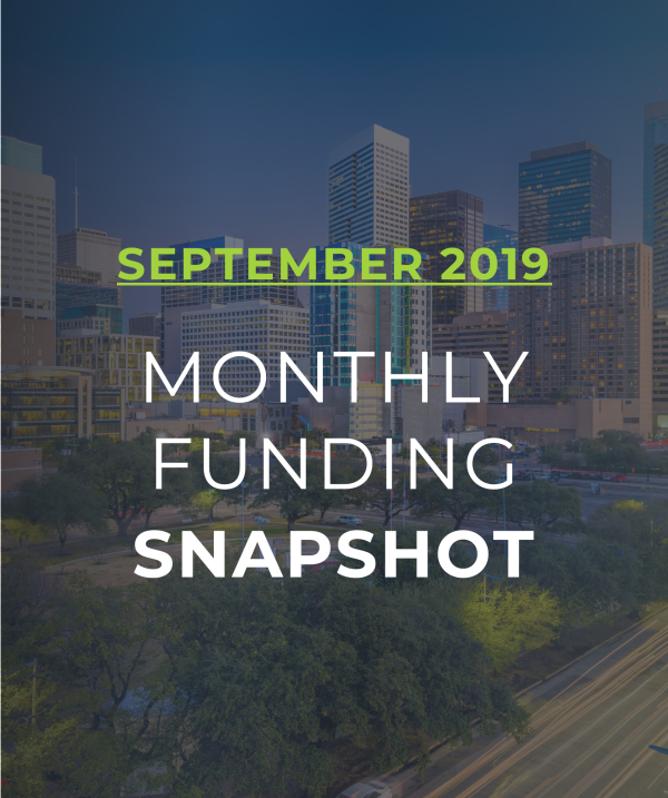 September monthly funding snapshot graphic